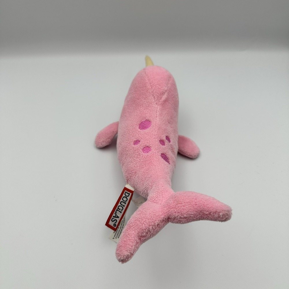 Douglas Pink Narwhal Plush Stuffed Animal 13 Inch Soft Whale Unicorn Sea Toy - Picture 3 of 10